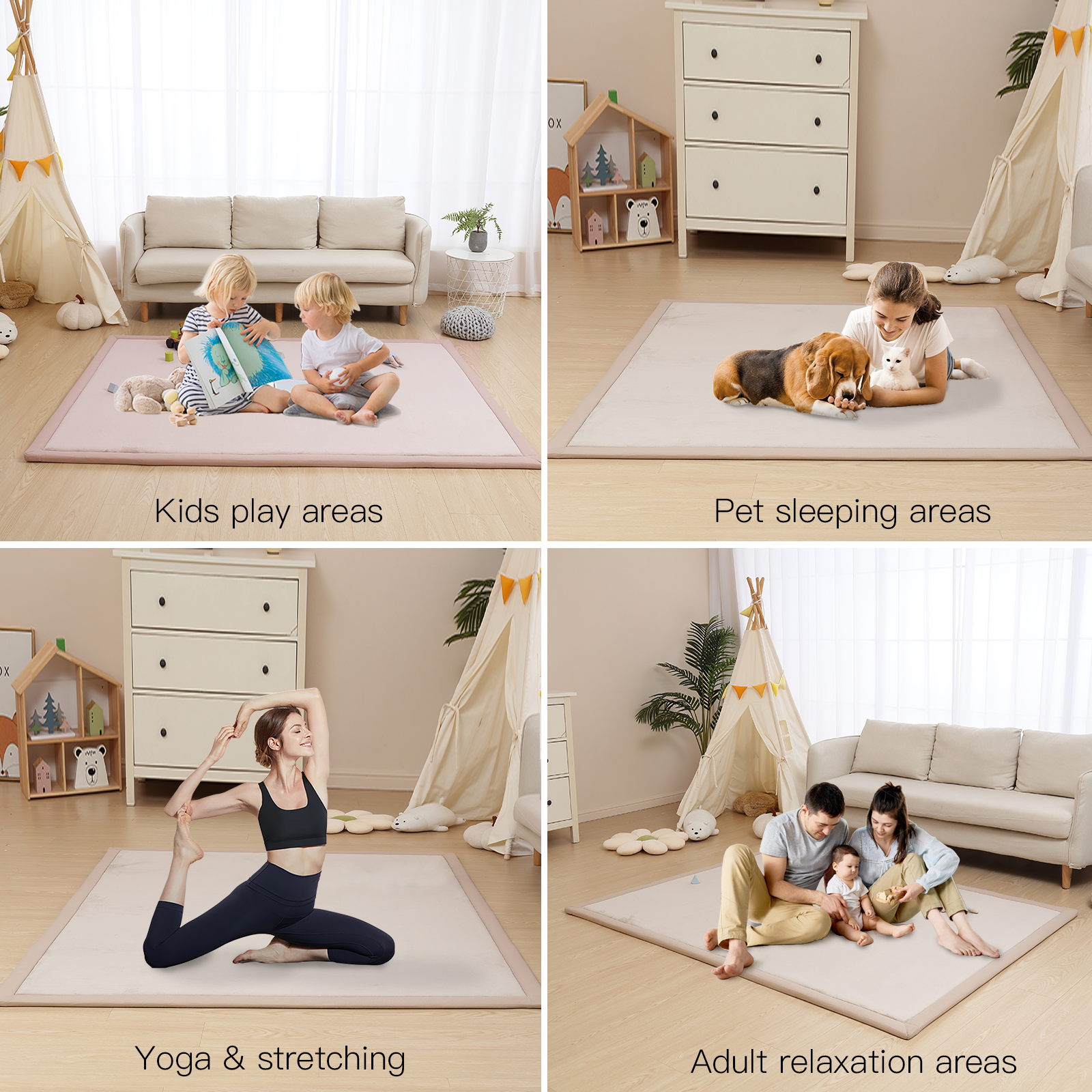 Soft Touch Tatami Rug (Beige)